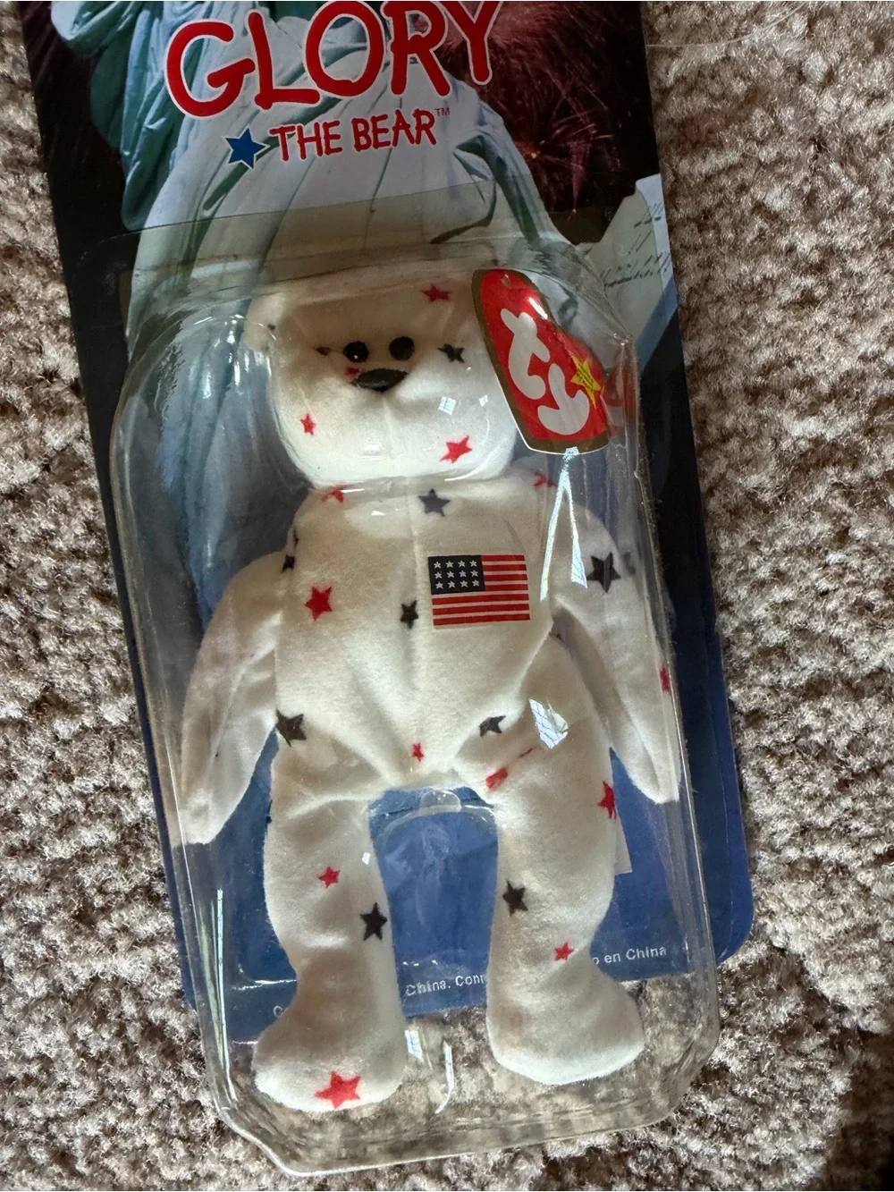 TY Teenie Beanie Babies International Bear Set - Maple, Erin, Britannia & Glory